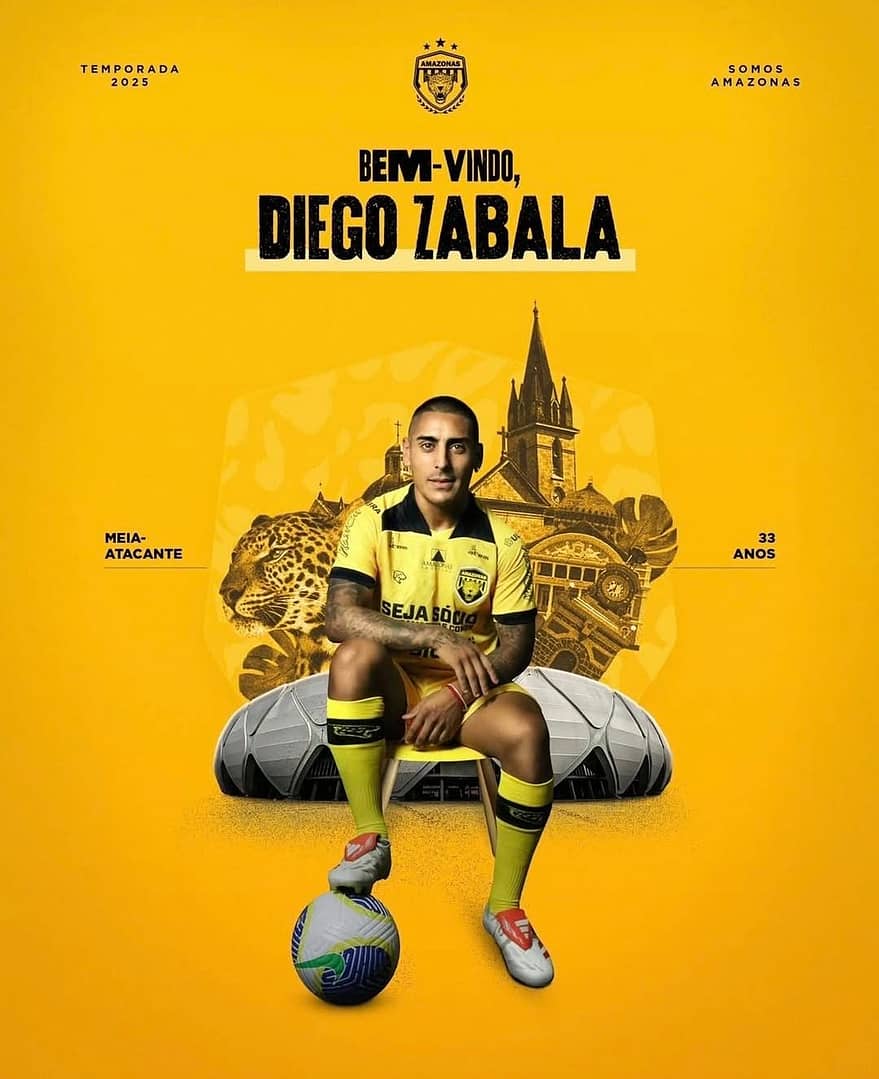 Diego Zabala y un nuevo desafío firmando por el Amazonas FC